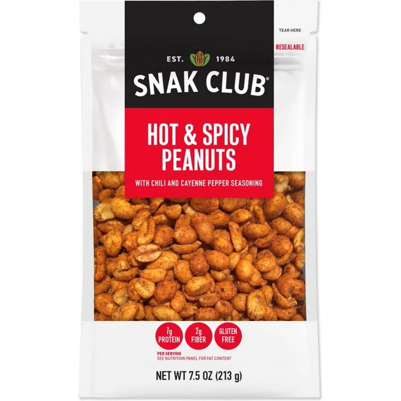 Snak Club Hot & Spicy Peanuts view 1