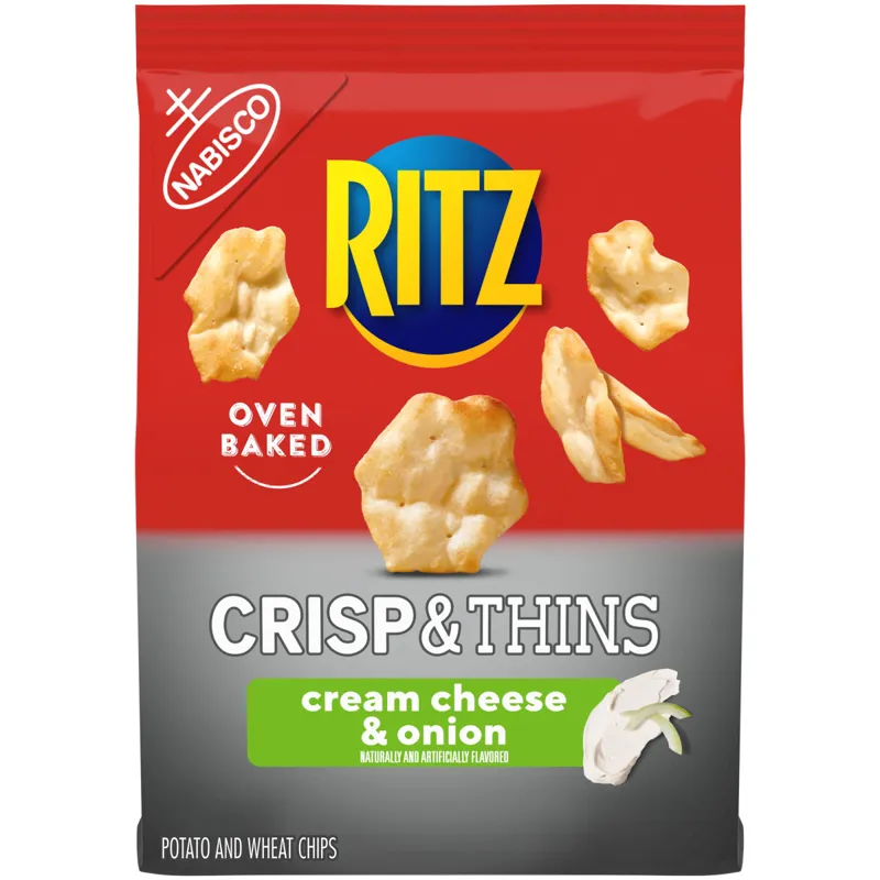 Ritz Crisp and Thins Cream Cheese & Onion view 1