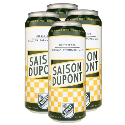Saison Dupont Belgian Farmhouse Ale 4 Pack 16.9 oz Cans