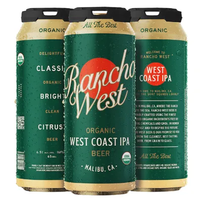 Rancho West West Coast IPA 4 Pack 16 oz Cans
