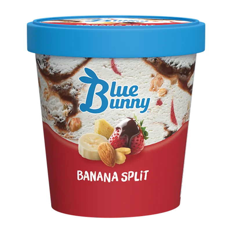 Blue Bunny Banana Split Ice Cream view 1