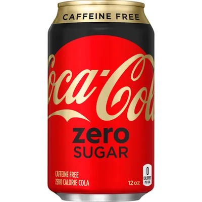 Coca-Cola Zero Caffeine-Free Soda 12oz Can