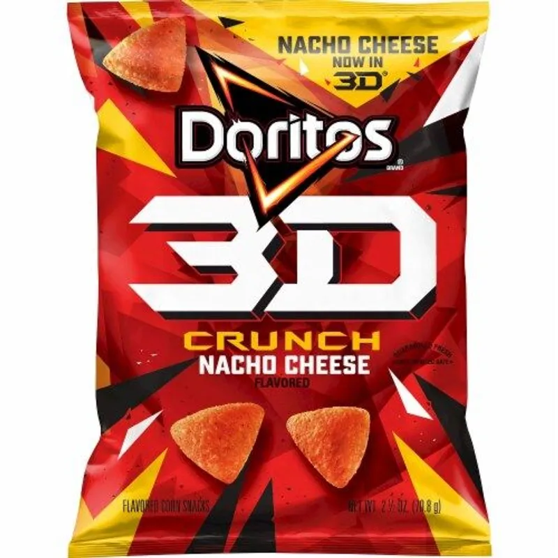 Doritos 3D Crunch Nacho Cheese Tortilla Chips view 1