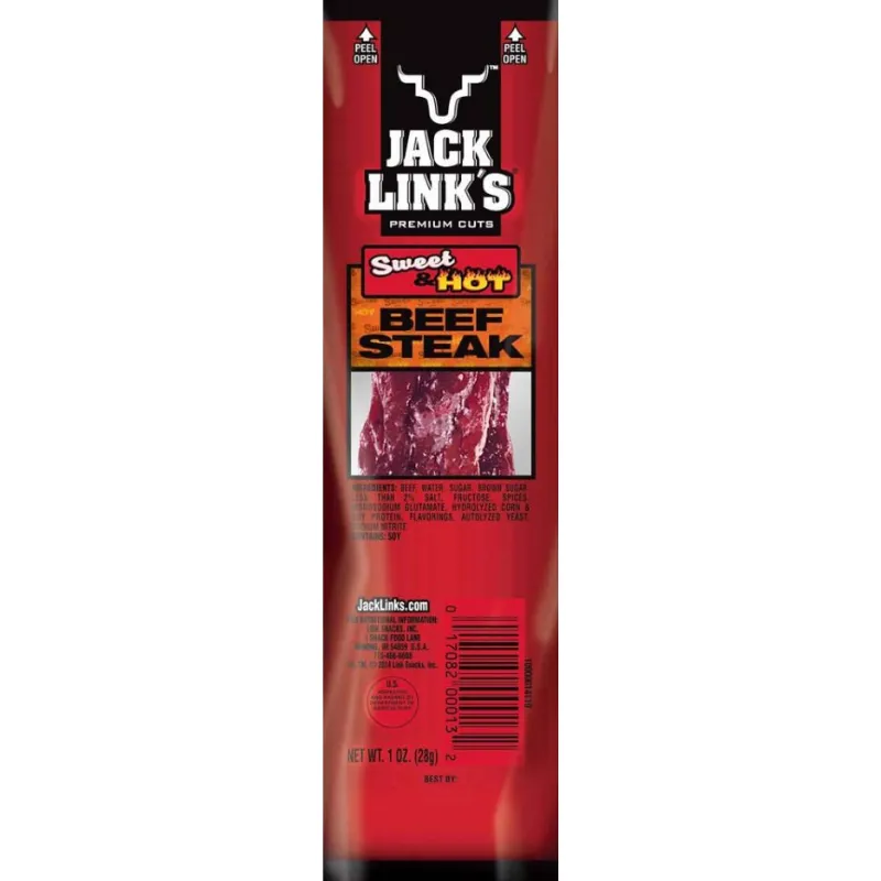 Jack Links Premium Cuts Sweet & Hot Beef Steak view 1