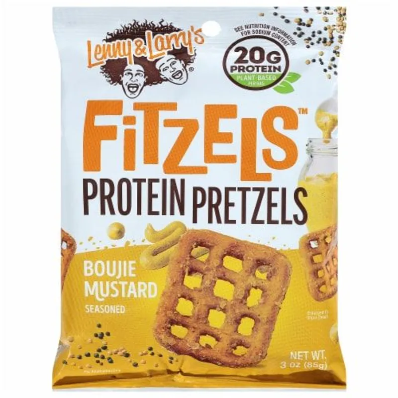 Lenny & Larry's Boujie Mustard Protein Pretzels Bag view 1
