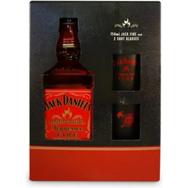 Jack Daniel's Tennessee Fire Cinnamon Liqueur Gift Set view 1