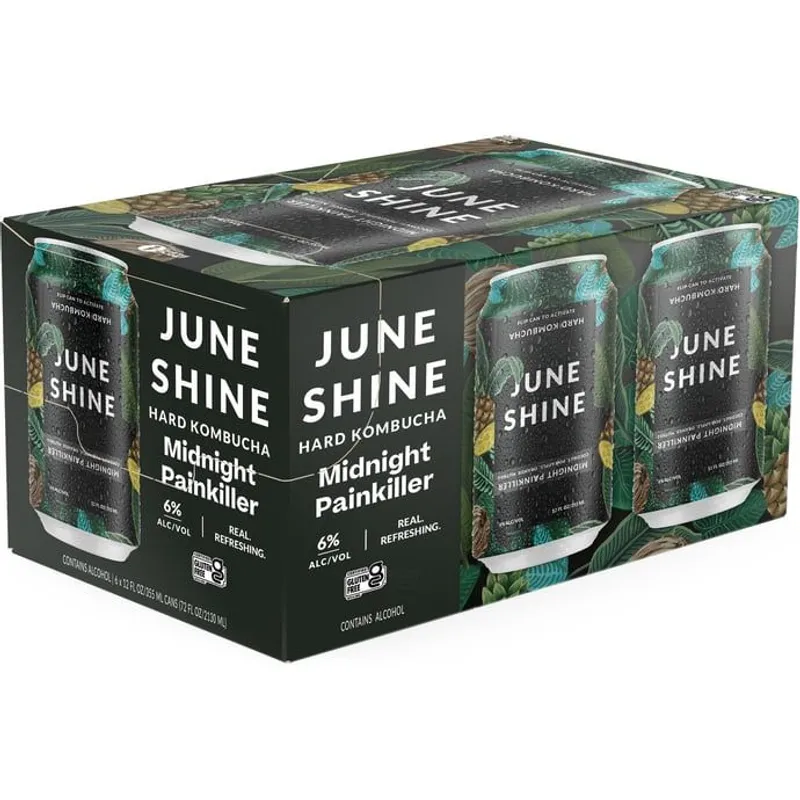 Juneshine Midnight Painkiller Hard Kombucha view 1