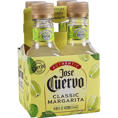 Jose Cuervo Margaritas Classic Lime Minis (200ml x 4 ct)