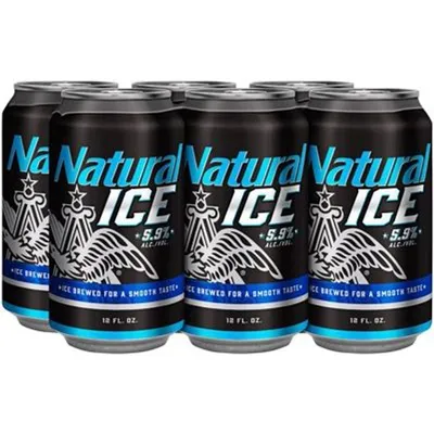 Natural Ice Beer 6-Pack 12oz Cans