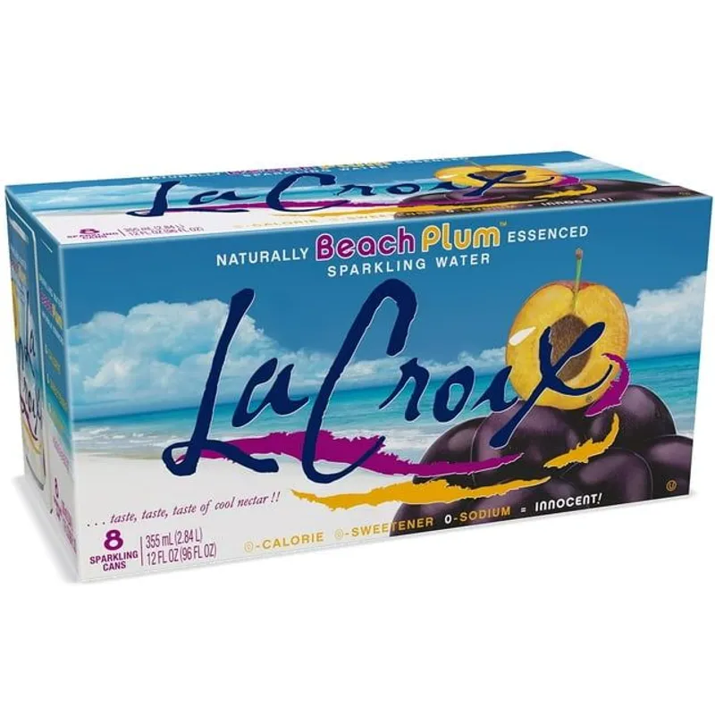 LaCroix Beach Plum Sparkling Water view 1
