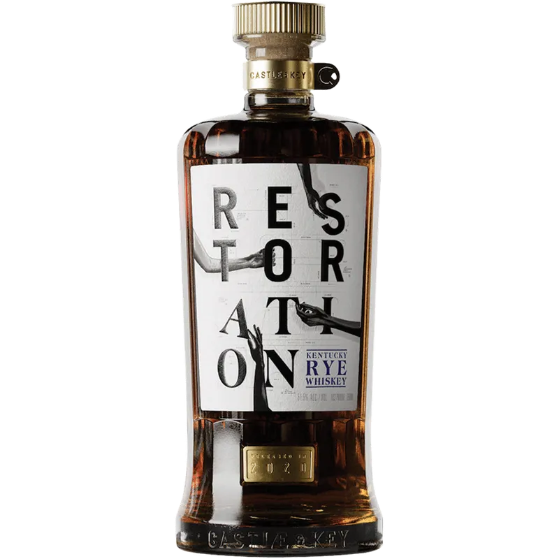 Castle & Key Restoration Rye Whiskey view 1