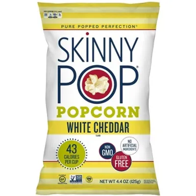 Skinny Pop Popcorn White Cheddar 4.4 oz Bag