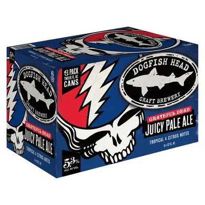 Dogfish Head Grateful Dead Juicy Pale Ale 6 Pack 72 oz