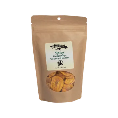 Jamagel Plantain Chips Spicy 4oz Bag