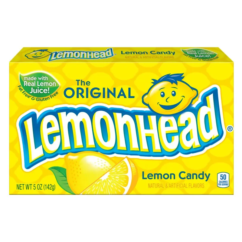 Lemonhead Original Lemon Hard Candy Box view 1