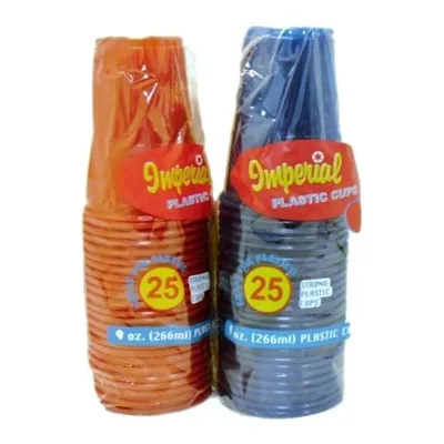 Imperial Plastic Party Cups 25 ct 9 oz Blue
