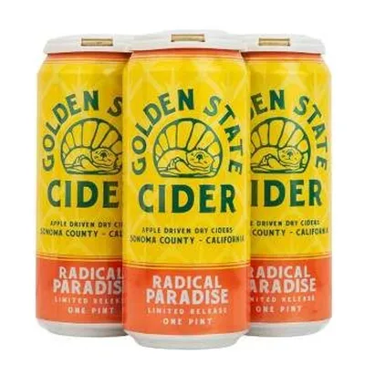 Golden State Cider Radical Paradise 4 Pack 16 oz Cans