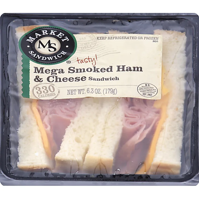 Market Sandwich Mega Smoked Ham & Cheese Sandwich view 1