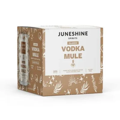 JuneShine Classic Vodka Mule 4 Pack 12 oz Cans