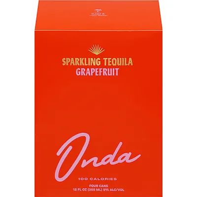 Onda Sparkling Tequila Grapefruit 4x 12 oz can