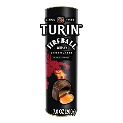 Turin Fireball Whisky Dark Chocolate Truffles 7 oz