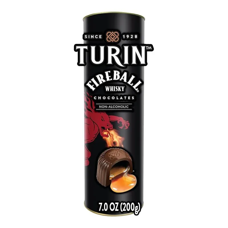 Turin Fireball Whisky Dark Chocolate Truffles view 1