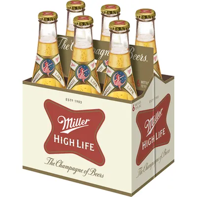 Miller High Life 6 Pack 12 oz Bottles