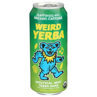 Weird Yerba Mystical Mint Yerba Mate 16 oz Can