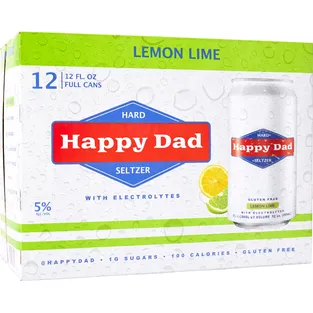 Happy Dad Hard Seltzer Lemon Lime
