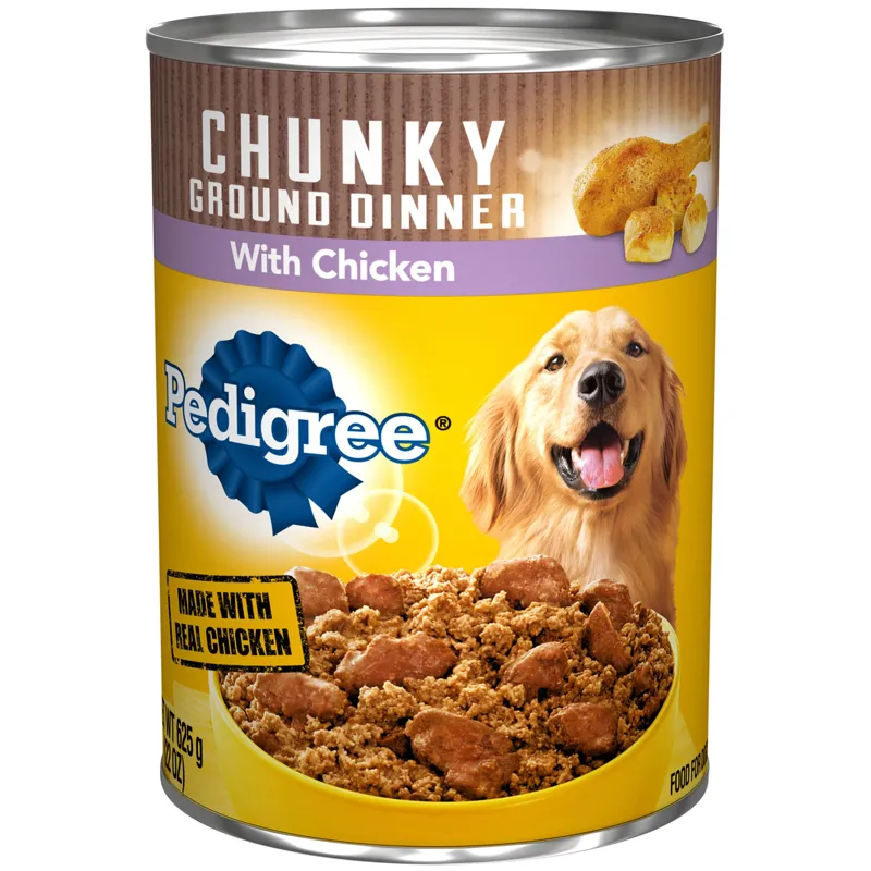 Pedigree Meaty Ground Dinner with Chunky Chicken Dog Food view 1