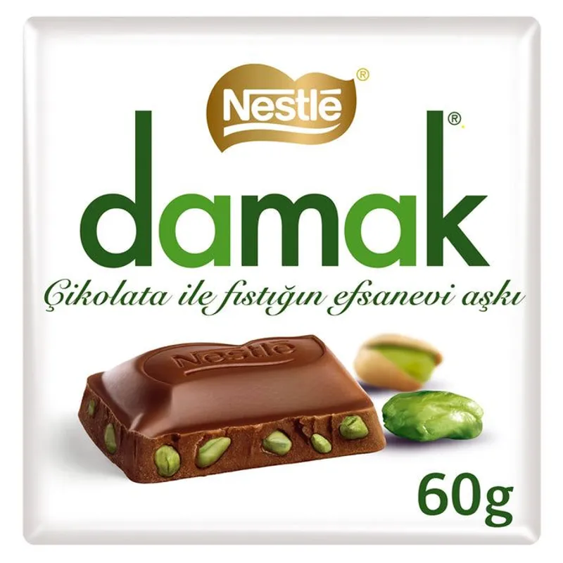 Nestle Damak Milk Chocolate with Pistachio view 1