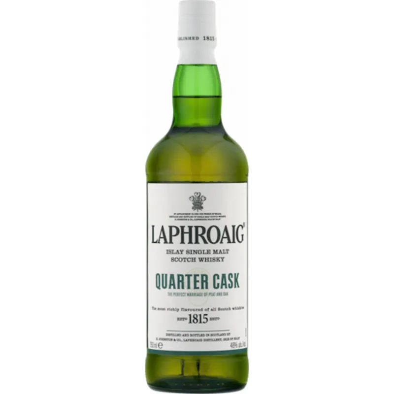 Laphroaig Islay Single Malt Scotch Whisky Quarter Cask Double Cask Matured 10 Year view 1