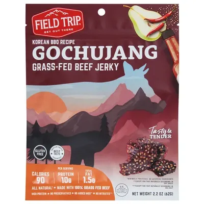Field Trip Gochujang Korean BBQ Sweet & Spicy Beef Jerky 2.2 oz Bag