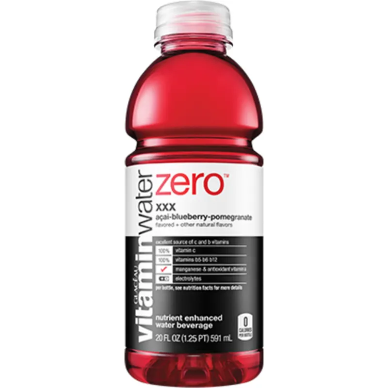 Glaceau Vitamin Water Zero Nutrient Enhanced Water Beverage XXX - Acai-Blueberry-Pomegranate view 1