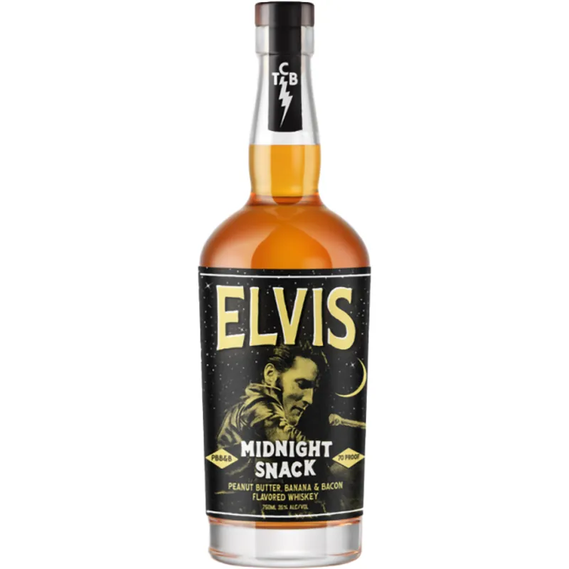 Elvis Midnight Snack Peanut Butter Banana & Bacon Flavored Whiskey view 1