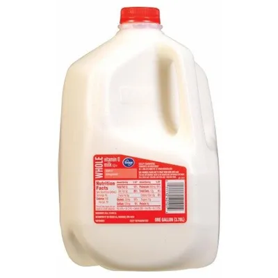 Kroger Whole Milk Vitamin D 1 Gallon Jug