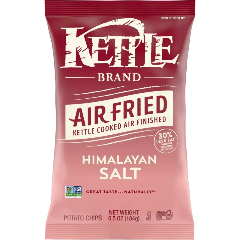 Kettle Brand Air Fried Potato Chips Himalayan Salt view 1