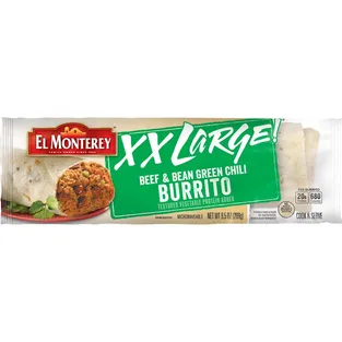 El Monterey Beef and Bean Green Chili Burrito