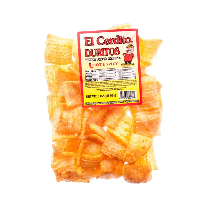 El Cerdito Duritos Hot & Spicy Bag view 1