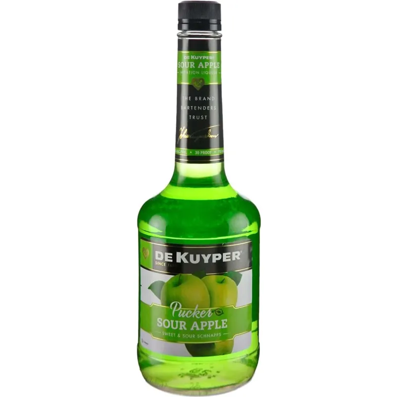 Dekuyper Sour Apple Pucker Schnapps Liqueur view 1