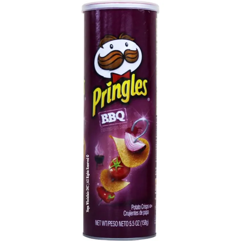 Pringles Bbq Potato Chips view 1