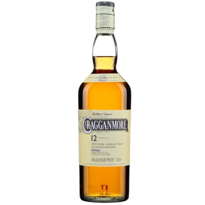 Cragganmore Single Speyside Malt Scotch Whisky 12 Year 750mL