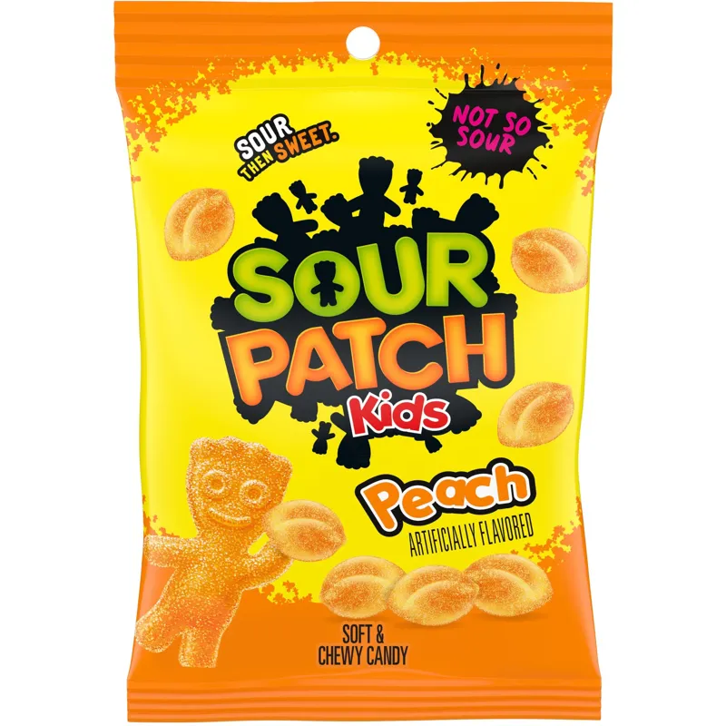 Sour Patch Kids Peach Soft And Chewy Candy view 1