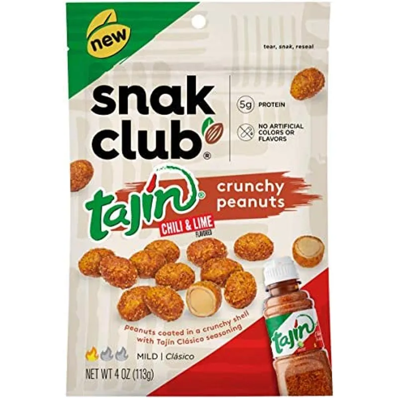 Snak Club Tajin Seasoned Crunchy Peanuts view 1
