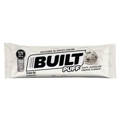 BUILT Puff Energy Bar Cookies & Cream 1.41 oz