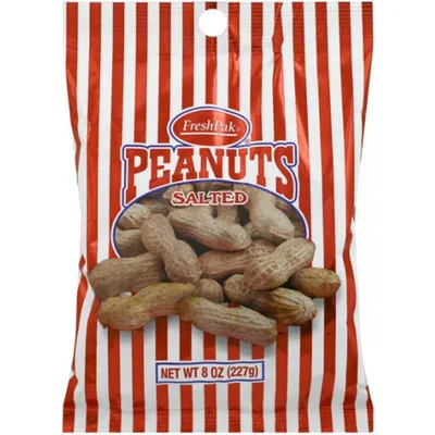 Fresh Pak Peanuts Salted in the Shell 8 oz Bag