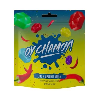 OY Chamoy Sour Splash Bites 4 oz Bag