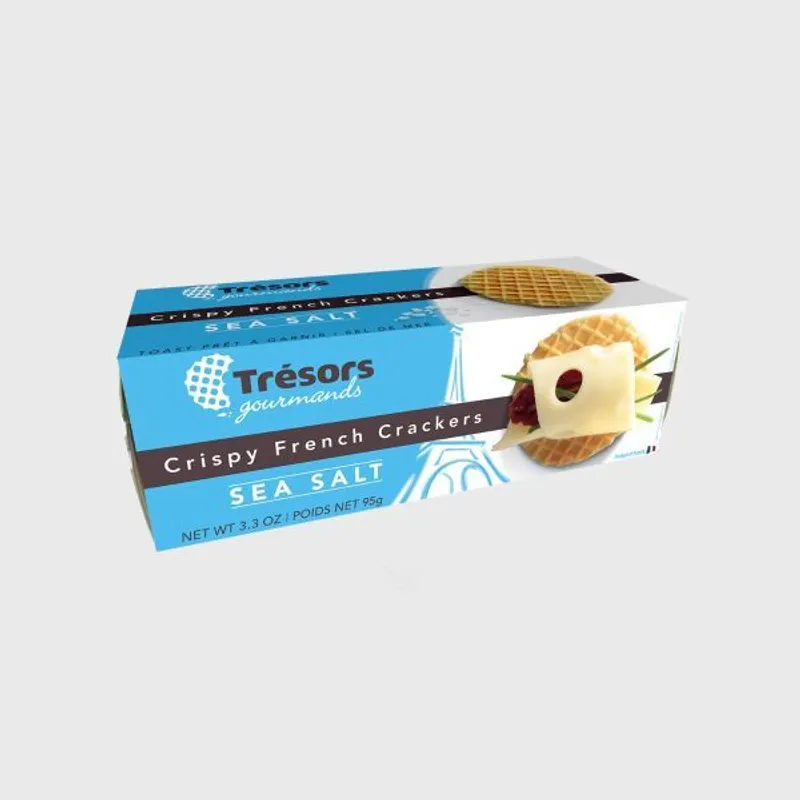 Tresors Gourmands Sea Salt Crispy French Crackers view 1