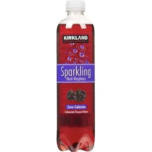 Kirkland Black Raspberry Sparkling Water Plastic