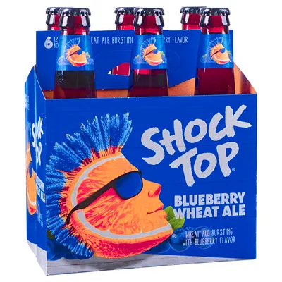 Shock Top Blueberry Wheat Ale 6 Pack 12 oz Bottles